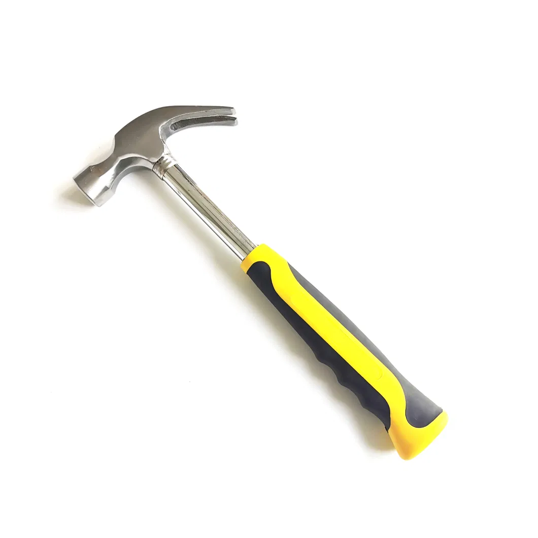 OEM Acceptable Carbon Steel American Type Claw Hammer with Metal Tube Handle