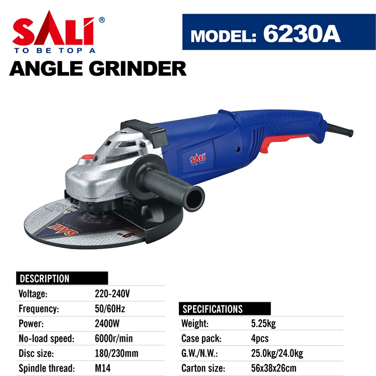Sali Professional Quality Power Tools 6230A 2400W Angle Grinder