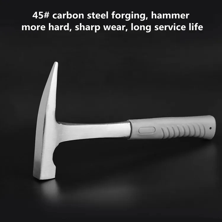 High Quality Carbon Steel Geological Prospecting Rock-Pick Hammer 22oz Mining Hammer
