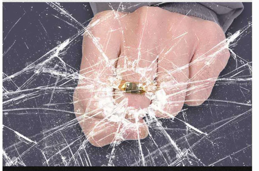 Stainless Steel Ring Finger Defense Tool Safety Survival Ring Tool Car Window Breaker Bl13054