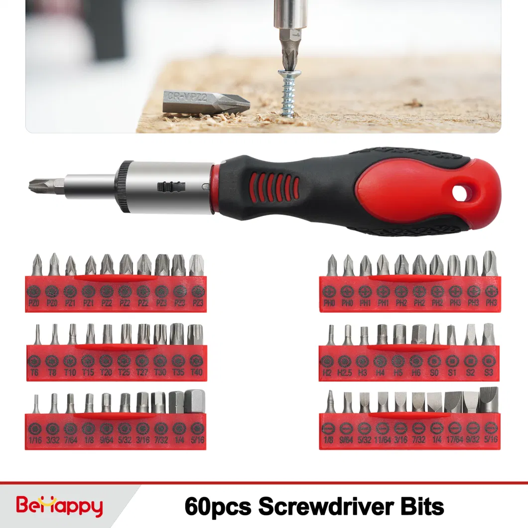 118 Piece Precision Magnetic Screwdriver Set with Plastic Racking