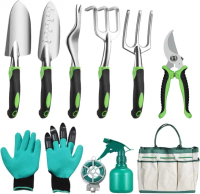 Garden Tools with Safety Work Gloves, Gardening Gifts Set