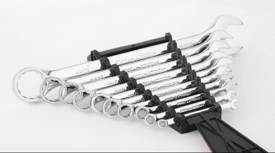 Middly Spanner/Wrench Set with Rack Organizer, Metric Slide Card Wrench Set