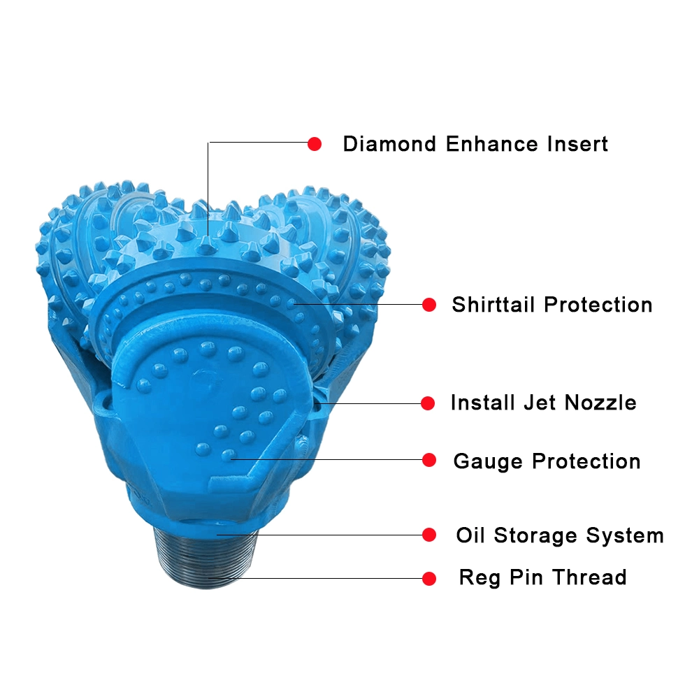 D Miningwell Tricone Carbide Bits 12 1/4 IADC 537 TCI Roller Borehole Drill Bit Price Tricone Dril Bits for Minimg